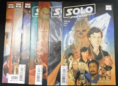 Buy Solo A Star Wars Story 1-7 Marvel Comic Set Complete Thompson Sliney 2018 Vf/nm • 16.78£