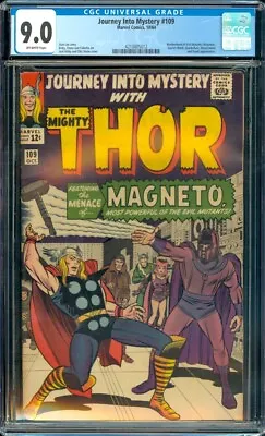 Buy Journey Into Mystery #109 CGC 9.0 (1964 1st Magneto Outside X-Men Title!L@@K! • 1,970.91£