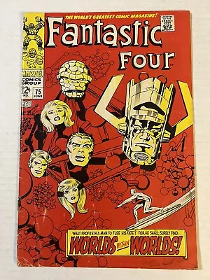Buy Fantastic Four 75 🔑 Classic Cover Jack Kirby - Detached Cover -  Low Grade • 31.34£