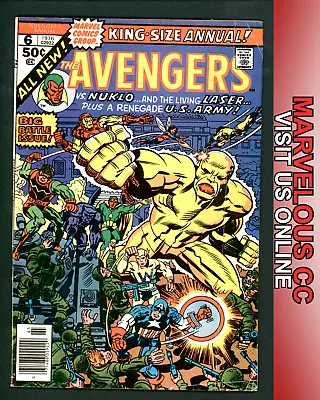Buy 1976 Marvel King-Size Annual The AVENGERS #6 Nuklo Battle | Newsstand Bronze Age • 5.36£