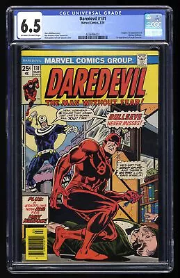 Buy Daredevil #131 CGC FN+ 6.5 1st Appearance Bullseye And Origin! Marvel 1976 • 165.24£