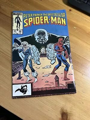 Buy Peter Parker Spectacular Spider-Man #98 (Marvel, Jan 1985) ☆☆ Authentic ☆☆ • 19.99£