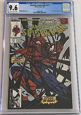 Buy Amazing Spider-man # 317 CGC 9.6 NM+ Venom & Thing App McFarlane Art -Key Book! • 72.05£
