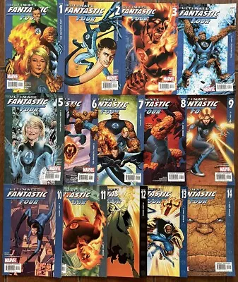 Buy Marvel Comics Ultimate Fantastic Four #1 - 14 Vol.1 Complete 14 Issue Run NM • 22.99£