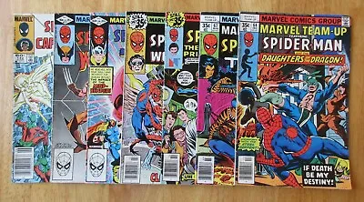 Buy Lot Of *7* MARVEL TEAM-UP (Spider-Man): ≈ #64-142 *5 Newsstands!* (VG To FN) • 14.62£