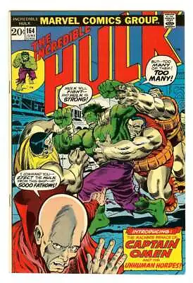 Buy Incredible Hulk #164 8.5 // 1st Appearance Of Captain Omen & Colonel Armbruster • 52.43£