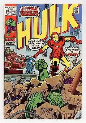 Buy Incredible Hulk #131 VG 4.0 1970 • 15.36£