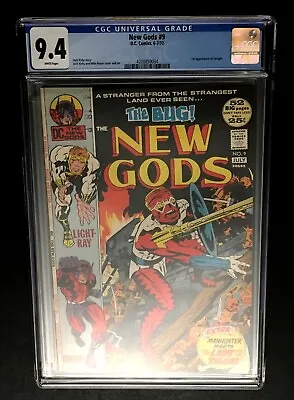Buy NEW GODS #9 CGC GRADED 9.4 NM WP 1st APP OF FORAGER JACK KIRBY DC COMICS 1972 • 157.98£