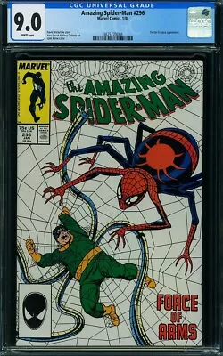 Buy AMAZING SPIDER-MAN  #296  VF/NM9.0 Graded WHITE PAGES! CGC   3825770008 • 51.96£