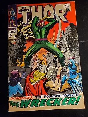 Buy Thor 148, Marvel Comics 1968, First Appearance Of The Wrecker • 57.64£