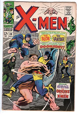 Buy X-men #38 (1967) - Grade 4.5 - Origins Of Uncanny X-men - Blob & Vanisher! • 63.08£