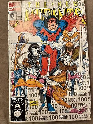 Buy The New Mutants #100 (1991) 3rd Printing Silver X-Force Team Marvel Comics • 6£