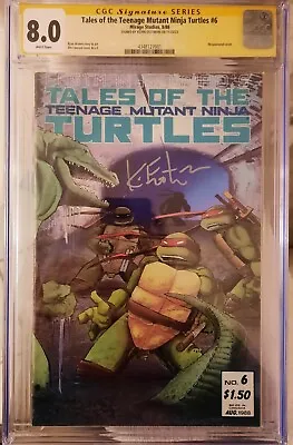 Buy Tales Of The Teenage Mutant Ninja Turtles #6 Mirage CGC SS 8.0 By Kevin Eastman • 264.85£