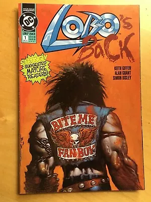 Buy Lobo 's Back # 1, VF+/NM 1st Print 1992 DC Series.TREBLE Cover. Simon BISLEY Art • 4.99£