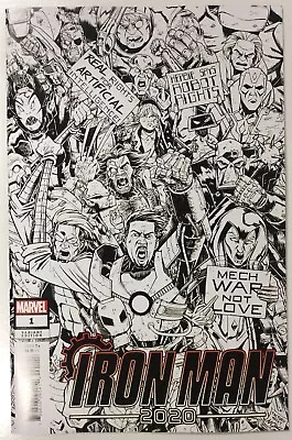 Buy Iron Man 2020 #1 Party Sketch Variant Cover. • 13.99£