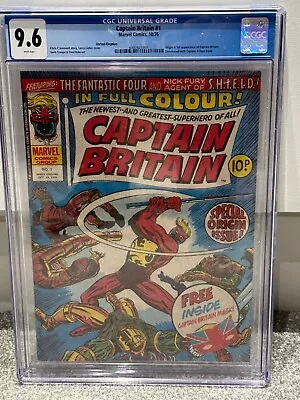 Buy Captain Britain #1 (1976) 1st Appearance Of Captain Britain CGC 9.6  With Mask • 495£