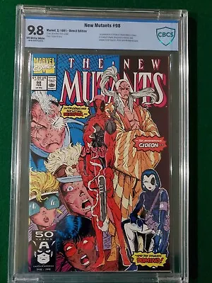 Buy New Mutants #98 CBCS 9.8 1991 1st Appearance Of Deadpool (Wade Wilson) • 942.09£