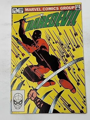Buy Daredevil 189 DIRECT Death Of Stick Marvel Comics Frank Miller Bronze Age 1982 • 12.85£