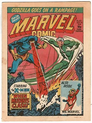 Buy UK Marvel Comic #352 25th July 1979 (formerly MWOM) Conan Godzilla Dracula Lives • 1.75£