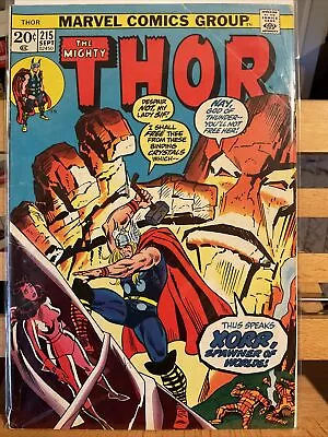 Buy THE MIGHTY THOR #215  (Marvel 1973) • 7.91£