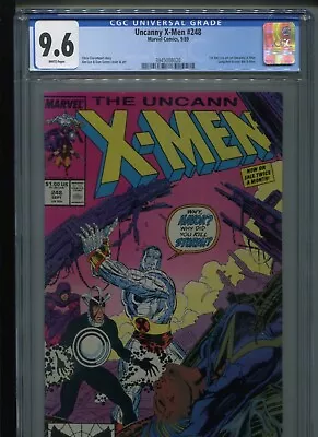 Buy Marvel Uncanny X-Men #248 (1989) CGC 9.6 [WHITE] 1st Jim Lee On X-Men! • 47.66£