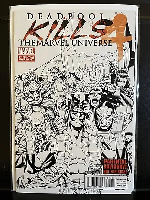 Buy Deadpool Kills The Marvel Universe #4 Second Print Sketch Variant (2012 Marvel)  • 4£