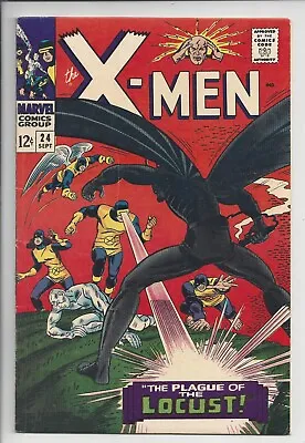 Buy X-Men #24 F+ (6.5)1966 ❌1st Appearance Of Locust❌ Werner Roth Cover & Art • 79.95£