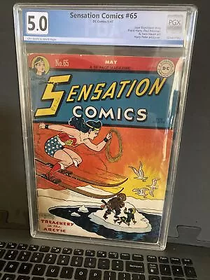 Buy Sensation Comics 65 Graded 5.0 Wonder Woman 1947 DC Comics • 439.74£