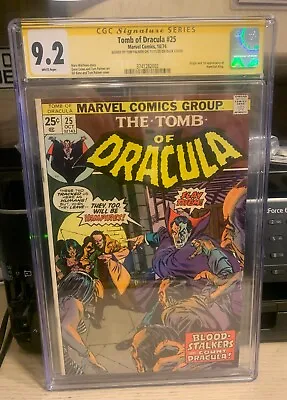 Buy DC - Tomb Of Dracula #25 - CGC 9.2 - Signed By Tom Palmer - 1st Hannibal King! • 238.26£