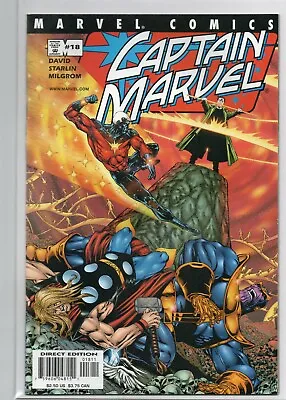 Buy Marvel Captain Marvel 18 David Starlin Comic Rare High Grade NM 9.0 2001 Thanos • 4.99£