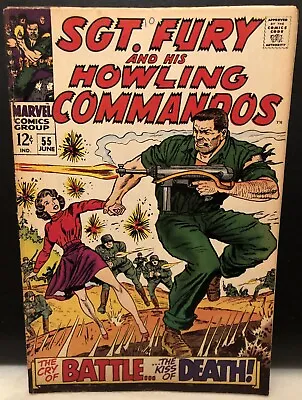 Buy Sgt Fury #55 Comic Marvel Comics Silver Age 1968 2.5 • 8.03£