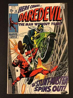 Buy Daredevil #58 Vf Roy Thomas Gene Colan 1964 Marvel Silver Age Comic Book Nice! • 19.98£