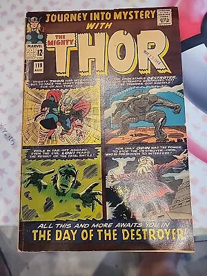 Buy Journey Into Mystery 119 Mighty Thor Marvel Comics 1965 Silver Age 2nd Destroyer • 32.02£