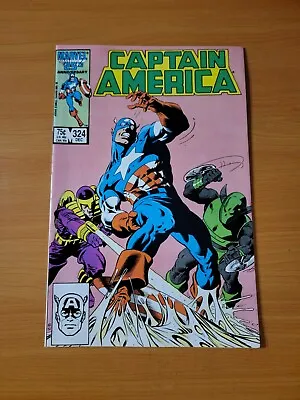 Buy Captain America #324 Direct Market Edition ~ NEAR MINT NM ~ 1986 Marvel Comics • 7.12£
