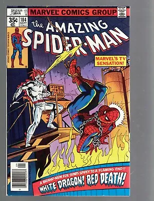 Buy Amazing Spider-Man #184 6.5 FN+ First Appearance Of White Dragon • 10.38£
