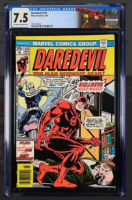 Buy Daredevil #131 (1976) CGC 7.5 OFF White/White Pages First App New Bullseye • 200.14£