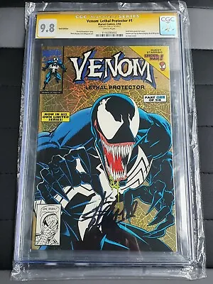 Buy Venom Lethal Protector #1 GOLD FOIL Variant CGC 9.8 SS Stan Lee - Marvel Comic • 2,450£