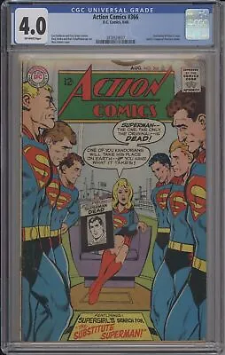 Buy Action Comics #366 - Cgc 4.0 - Virus X Saga - Jla - Supergirl - Neal Adams Cover • 110.33£