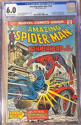 Buy Amazing Spider-Man #130 (1972) Marvel Comics (CGC Graded: 6.0) Hammerhead Is Out • 47.17£