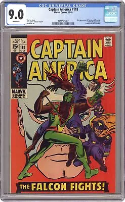 Buy Captain America #118 CGC 9.0 1969 1618521007 • 369.37£