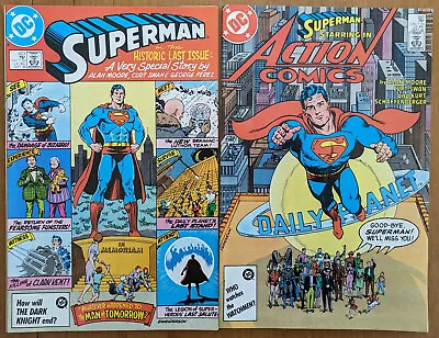 Buy Superman #423 &Action Comics #583  By Alan Moore (DC 1986) • 15.83£