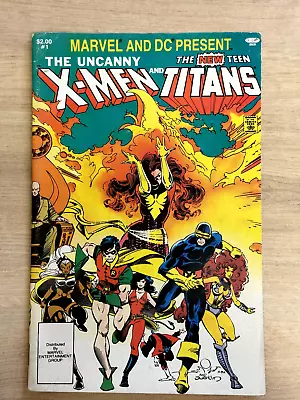Buy Marvel And Dc Presents The Uncanny X-men And New Teen Titans #1  1982, Vf+ 8.5 • 15£