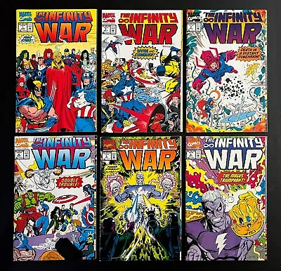 Buy INFINITY WAR #1-6 All Newsstand UPC Variant Editions Avengers Marvel Comics 1993 • 17.97£