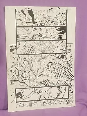 Buy JLA #114 Original Art Page #14 SIGNED By Ron Garney - DC Comics - Green Lantern • 101.27£