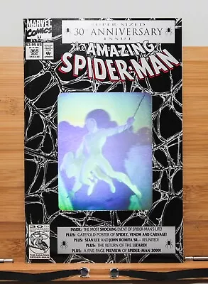 Buy MARVEL THE AMAZING SPIDER-MAN  #365 Aug-92 - VF/NM HOLOGRAPHIC COVER - SUPER SIZ • 26£