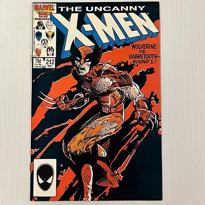 Buy The Uncanny X-Men #212 1986 VF/NM Wolverine Vs Sabretooth Cent Copy • 30£
