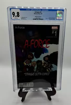 Buy Marvel Comics A-Force #1 CGC 9.8 NM/M Hip Hop Variant Adam Hughes 2016 • 67.95£