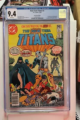 Buy NEW TEEN TITANS #2 (1980) CGC 9.4, 1st App. Of Deathstroke & Trigon, Marvel • 168.90£