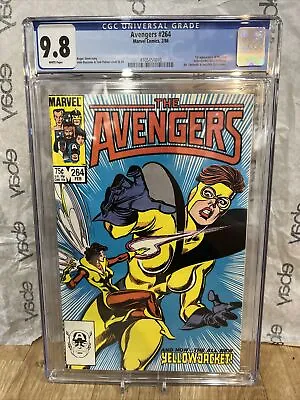 Buy Avengers 264 Cgc 9.8 Marvel 1986 1st Appearance Yellowjacket Rita DeMara WHITE P • 70.36£