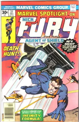 Buy Marvel Spotlight Comic #31 Nick Fury Marvel Comics 1976 NICE COPY G • 2.20£